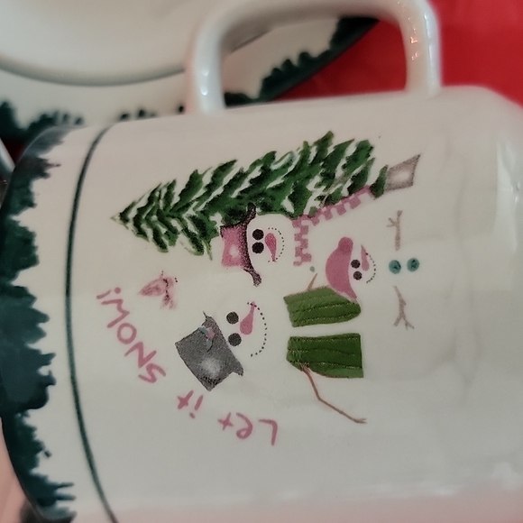 LET IT SNOW  child plate set - Picture 3 of 16